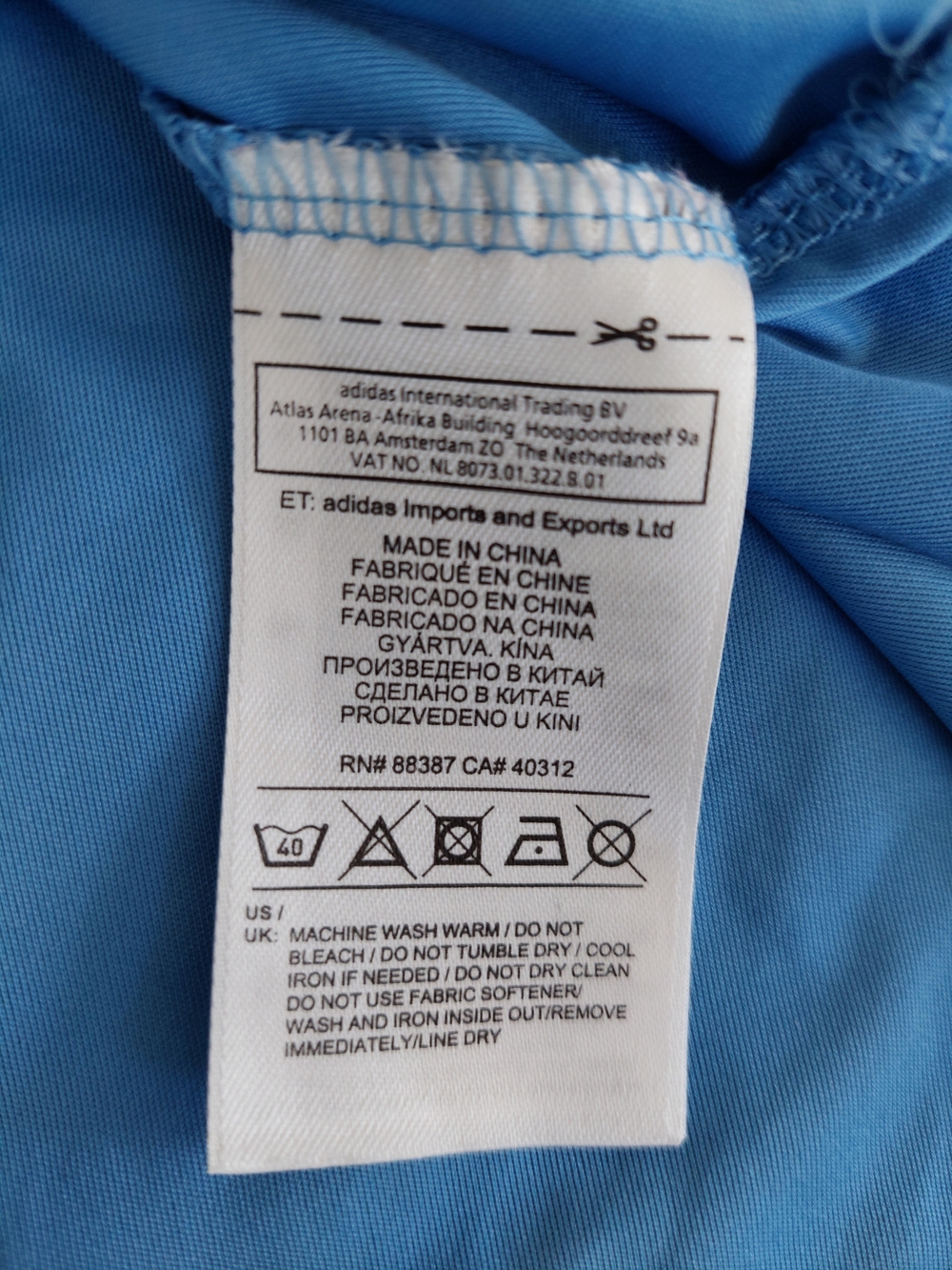 Toronto FC Adidas Climacool Soccer Training Jersey Light Blue Men's Large - Picture 4 of 6